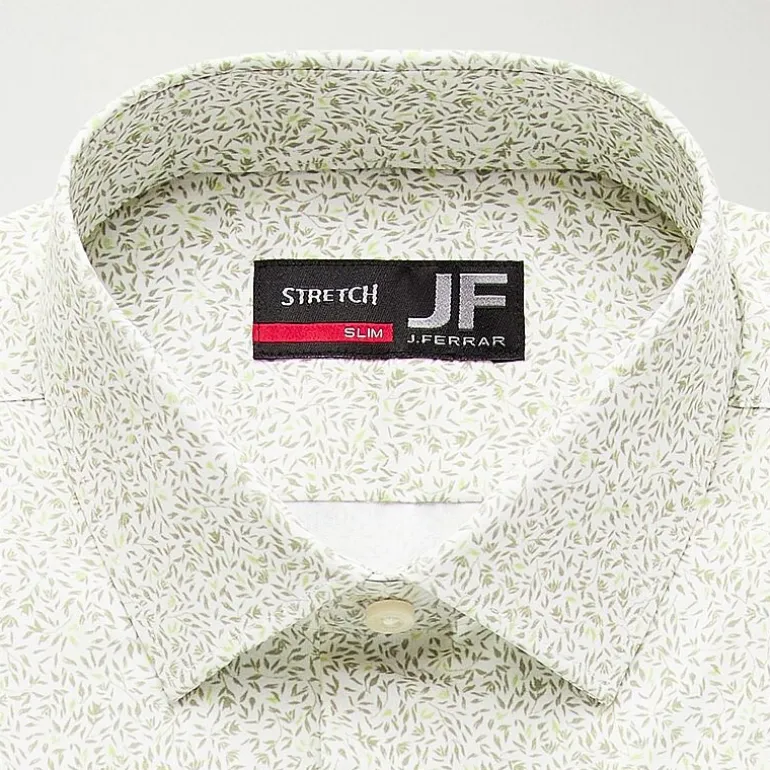 J. Ferrar 360 Stretch Performance Mens Slim Fit Stretch Fabric Long Sleeve Dress Shirt