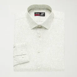 J. Ferrar 360 Stretch Performance Mens Slim Fit Stretch Fabric Long Sleeve Dress Shirt