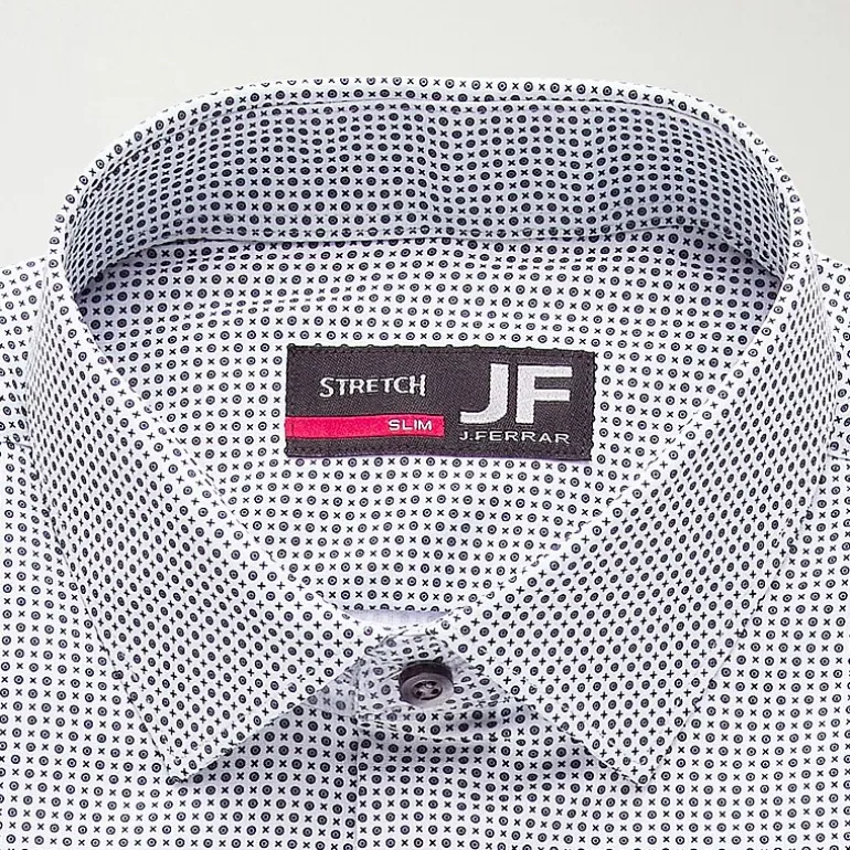 J. Ferrar 360 Stretch Performance Mens Slim Fit Stretch Fabric Long Sleeve Dress Shirt