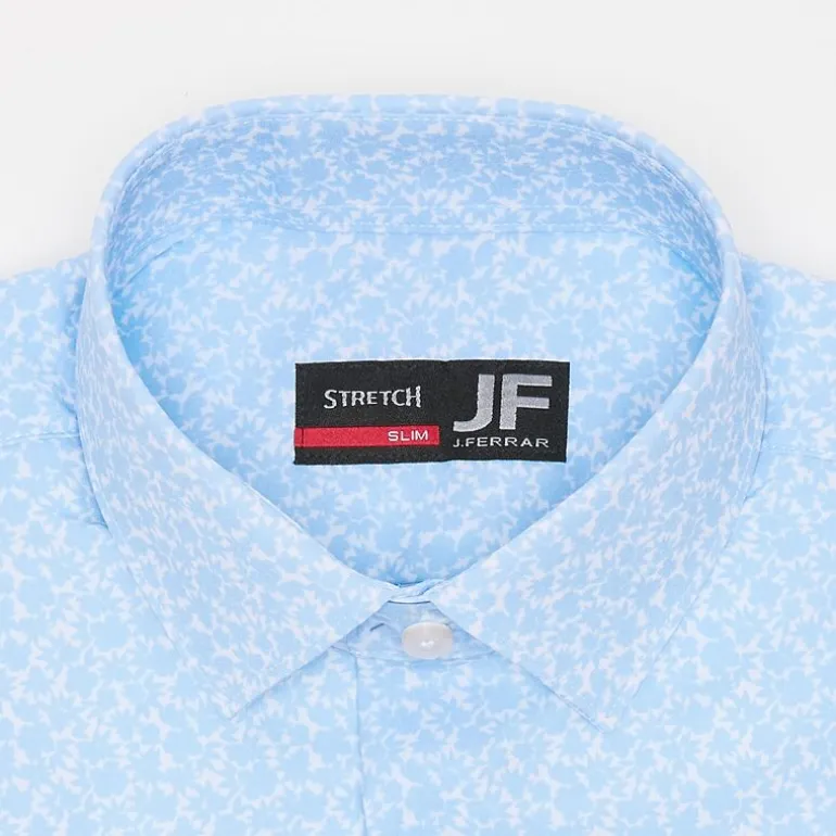 J. Ferrar 360 Stretch Performance Mens Slim Fit Stretch Fabric Long Sleeve Dress Shirt