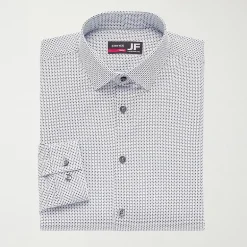 J. Ferrar 360 Stretch Performance Mens Slim Fit Stretch Fabric Long Sleeve Dress Shirt