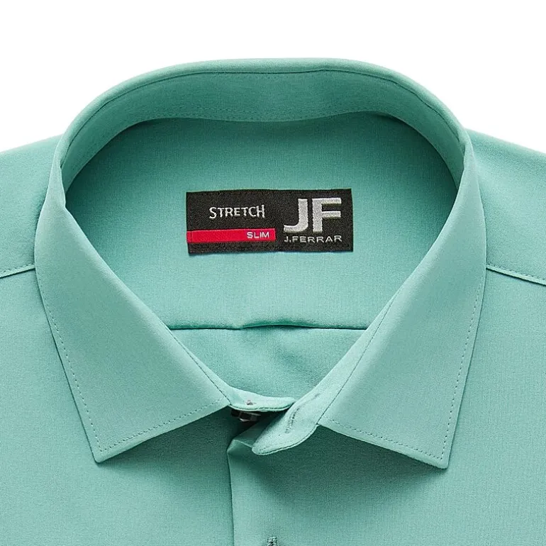 J. Ferrar 360 Stretch Performance Mens Slim Fit Stretch Fabric Long Sleeve Dress Shirt