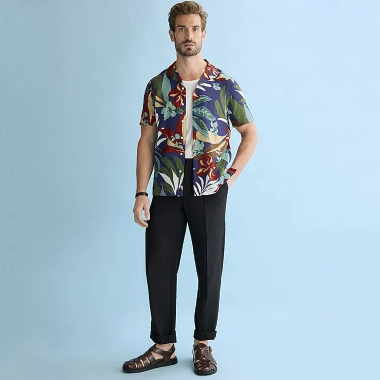 J. Ferrar Textured Mens Straight Fit Flat Front Pant