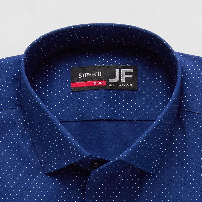 J. Ferrar Trutemp365 Mens Slim Fit Wrinkle Free Long Sleeve Dress Shirt