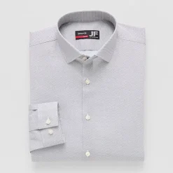 J. Ferrar Trutemp365 Mens Slim Fit Wrinkle Free Long Sleeve Dress Shirt