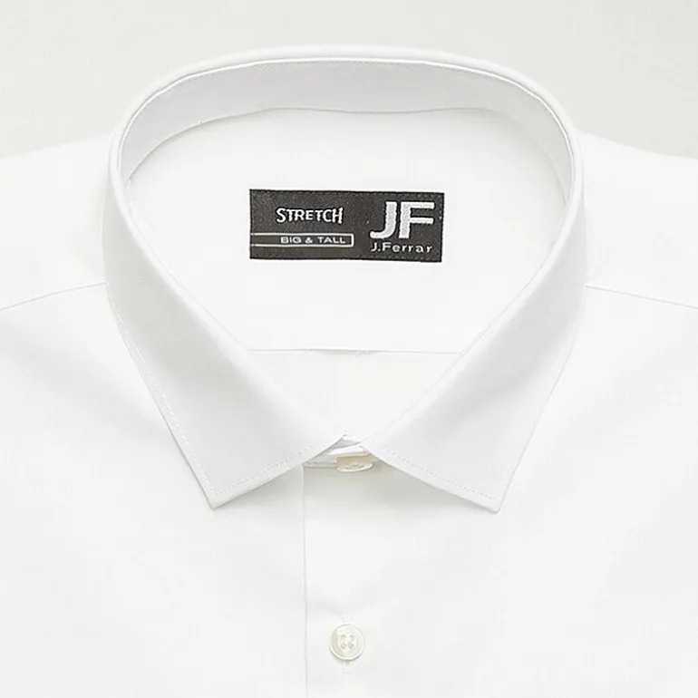 J. Ferrar Ultra Comfort Big and Tall Mens Regular Fit Easy Care Stretch Fabric Long Sleeve Dress Shirt