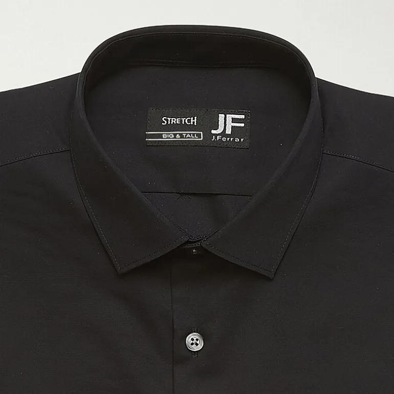 J. Ferrar Ultra Comfort Big & Tall Mens Regular Fit Stretch Fabric Wrinkle Free Long Sleeve Dress Shirt