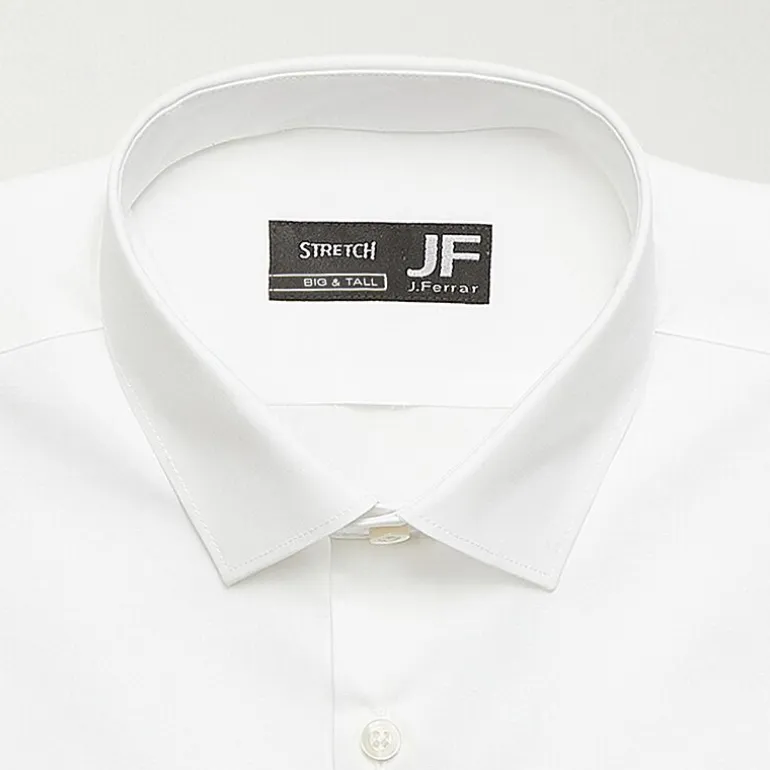 J. Ferrar Ultra Comfort Big & Tall Mens Regular Fit Stretch Fabric Wrinkle Free Long Sleeve Dress Shirt