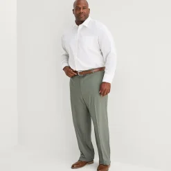 J. Ferrar Ultra Comfort Mens Big and Tall Stretch Fabric Regular Fit Flat Front Suit Pant