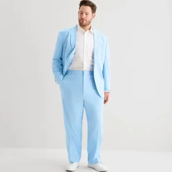 J. Ferrar Ultra Comfort Mens Big and Tall Stretch Fabric Regular Fit Flat Front Suit Pant