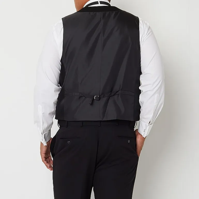 J. Ferrar Ultra Comfort Mens Big and Tall Regular Fit Tuxedo Vest