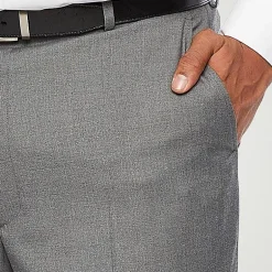 J. Ferrar Ultra Comfort Mens Big and Tall Stretch Fabric Classic Fit Flat Front Suit Pant