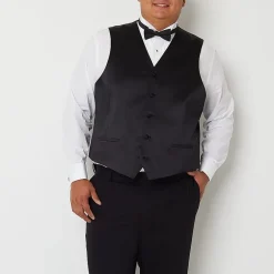 J. Ferrar Ultra Comfort Mens Big and Tall Classic Fit Tuxedo Vest