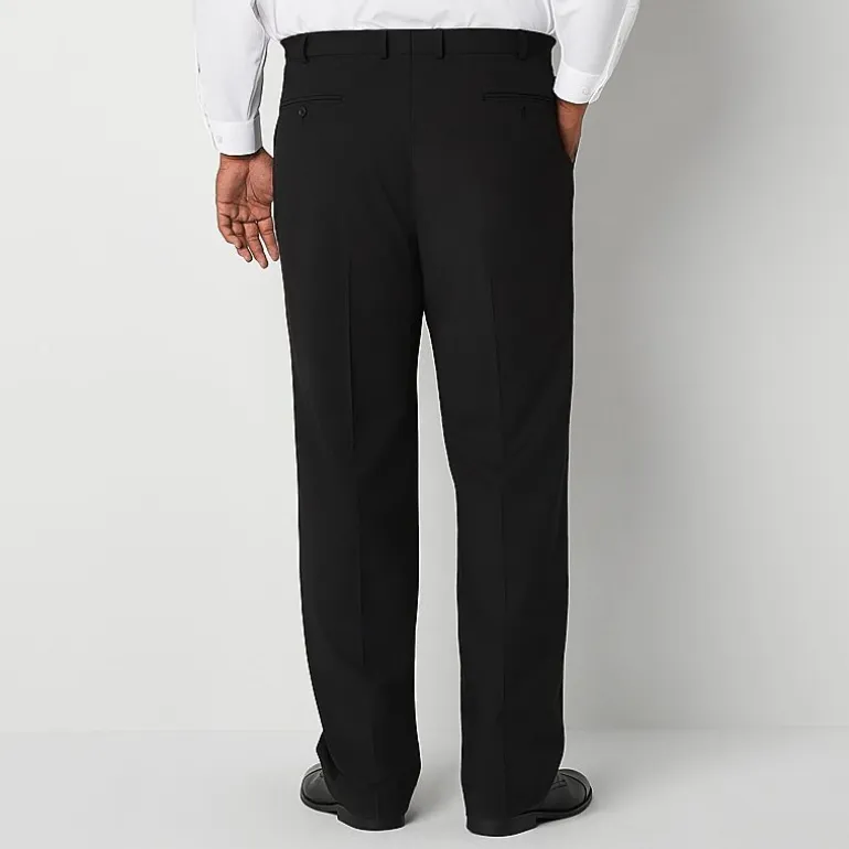 J. Ferrar Ultra Comfort Mens Big and Tall Stretch Fabric Regular Fit Flat Front Suit Pant