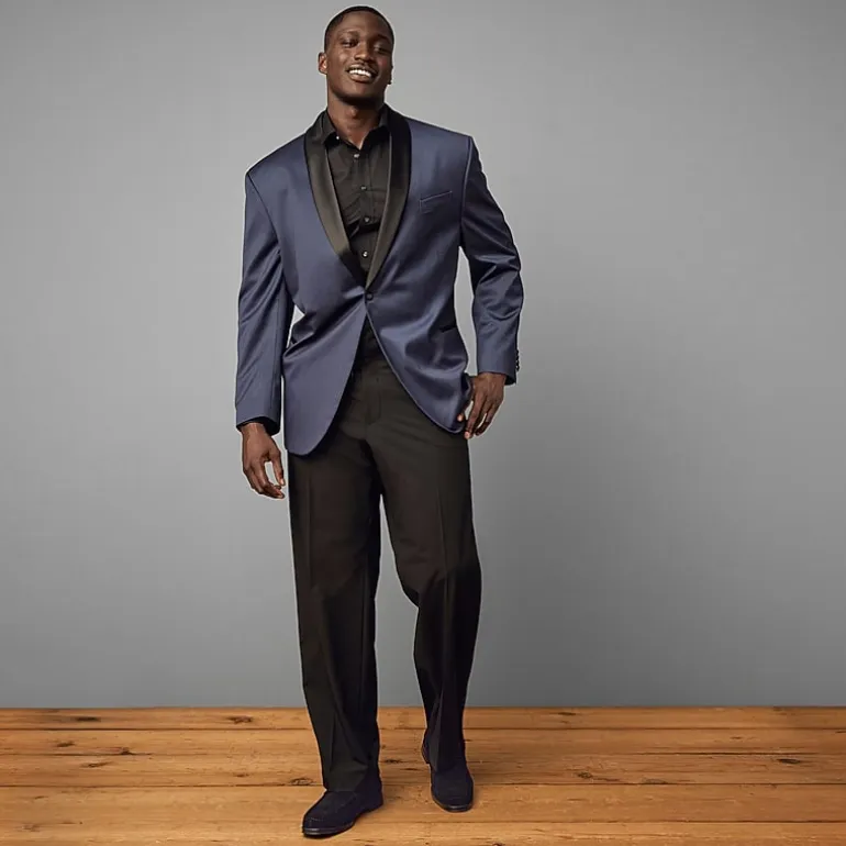 J. Ferrar Ultra Comfort Mens Big and Tall Stretch Fabric Regular Fit Tuxedo Pant