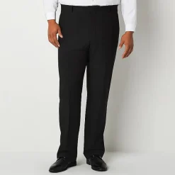 J. Ferrar Ultra Comfort Mens Big and Tall Stretch Fabric Regular Fit Flat Front Suit Pant