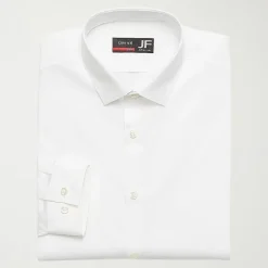 J. Ferrar Ultra Comfort Mens Regular Fit Stretch Fabric Wrinkle Free Long Sleeve Dress Shirt