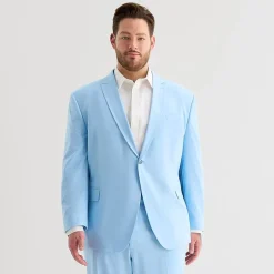 J. Ferrar Ultra Comfort Mens Regular Fit Big and Tall Suit Jacket