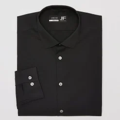J. Ferrar Ultra Comfort Mens Regular Fit Stretch Fabric Wrinkle Free Long Sleeve Dress Shirt