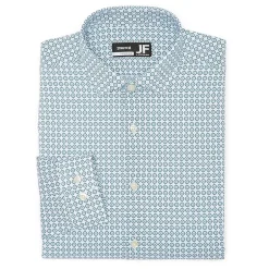 J. Ferrar Ultra Comfort Mens Regular Fit Stretch Fabric Wrinkle Free Long Sleeve Dress Shirt