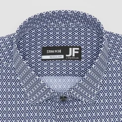 J. Ferrar Ultra Comfort Mens Regular Fit Stretch Fabric Wrinkle Free Long Sleeve Dress Shirt