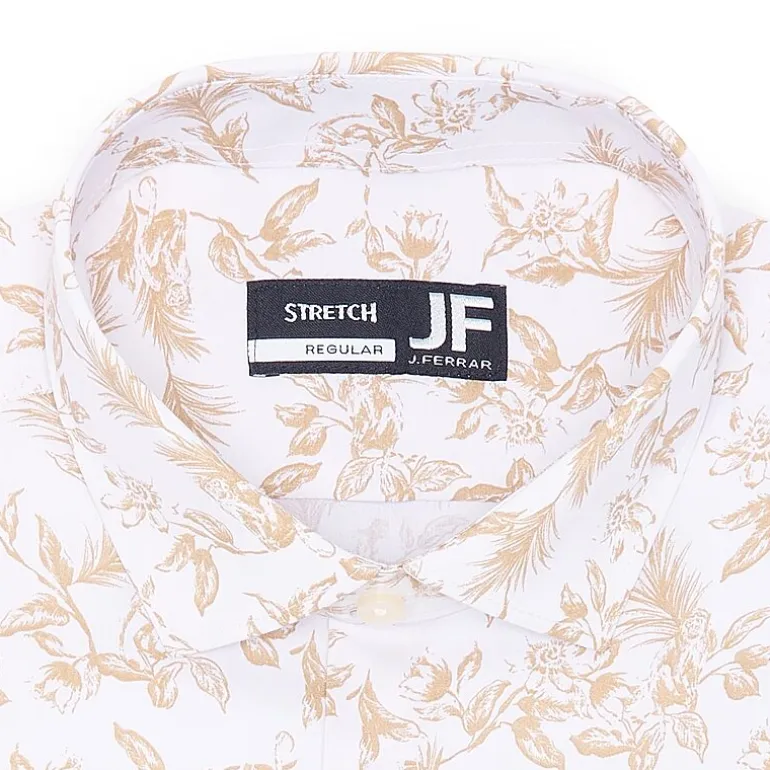 J. Ferrar Ultra Comfort Mens Regular Fit Stretch Fabric Wrinkle Free Long Sleeve Dress Shirt