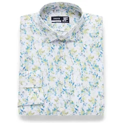 J. Ferrar Ultra Comfort Mens Regular Fit Stretch Fabric Wrinkle Free Long Sleeve Dress Shirt