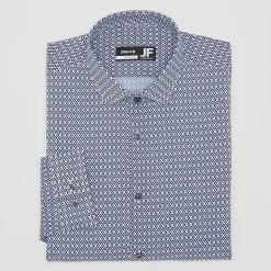 J. Ferrar Ultra Comfort Mens Regular Fit Stretch Fabric Wrinkle Free Long Sleeve Dress Shirt