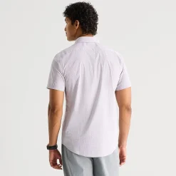 J. Ferrar Ultra Comfort Mens Short Sleeve Regular Fit Wrinkle Free Button-Down Shirt