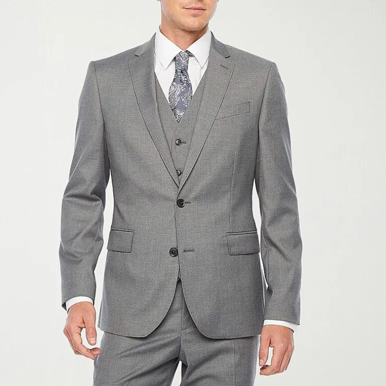J. Ferrar Ultra Comfort Mens Stretch Fabric Slim Fit Suit Jacket
