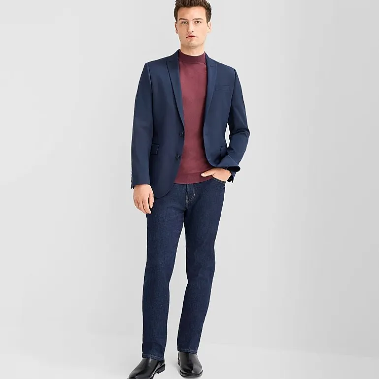J. Ferrar Ultra Comfort Mens Stretch Fabric Slim Fit Suit Jacket