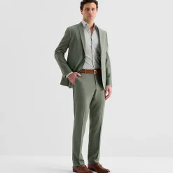 J. Ferrar Ultra Comfort Mens Stretch Fabric Slim Fit Flat Front Suit Pant