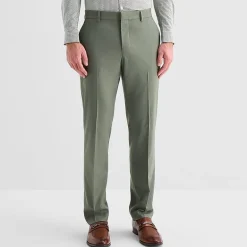 J. Ferrar Ultra Comfort Mens Stretch Fabric Slim Fit Flat Front Suit Pant