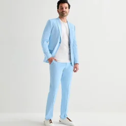 J. Ferrar Ultra Comfort Mens Stretch Fabric Slim Fit Flat Front Suit Pant