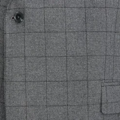 J. Ferrar Ultra Comfort Mens Stretch Fabric Slim Fit Plaid Big and Tall Suit Jacket