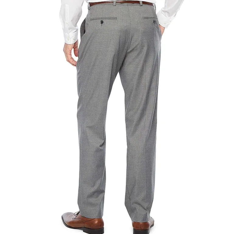 J. Ferrar Ultra Comfort Mens Stretch Fabric Slim Fit Flat Front Suit Pant