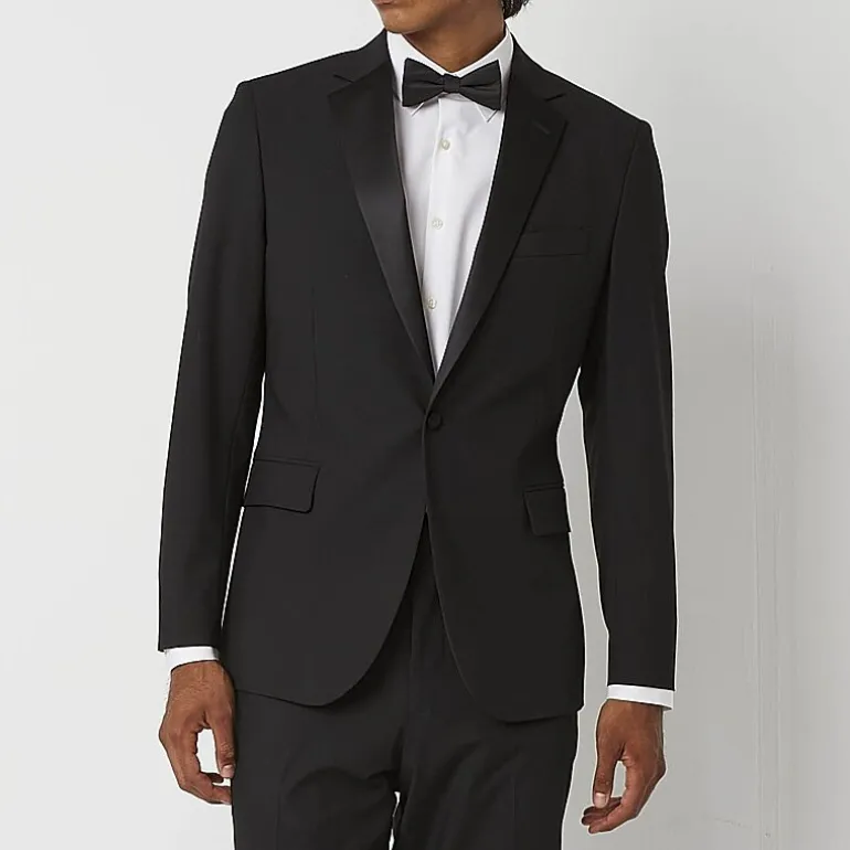 J. Ferrar Ultra Comfort Mens Stretch Fabric Slim Fit Tuxedo Jacket