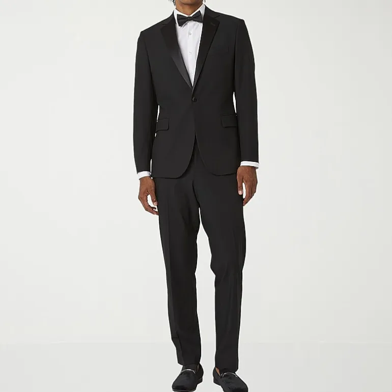 J. Ferrar Ultra Comfort Mens Stretch Fabric Classic Fit Tuxedo Pant