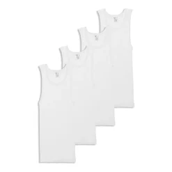 Jockey Cool + Durable Mens Scoop Neck Sleeveless 4 Pack Tank