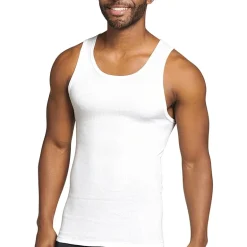 Jockey Cotton Bonus Pack Mens Scoop Neck Sleeveless Quick Dry 5 Pack Tank