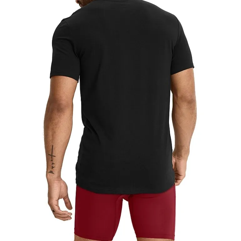 Jockey Cotton Stretch Mens 3 Pack Short Sleeve Crew Neck T-Shirt