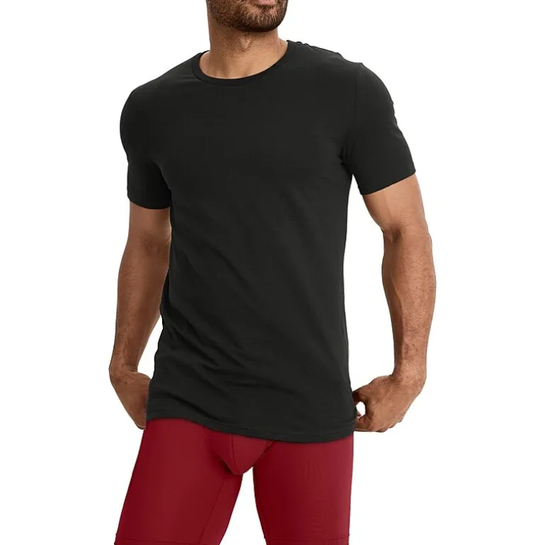 Jockey Cotton Stretch Mens 3 Pack Short Sleeve Crew Neck T-Shirt
