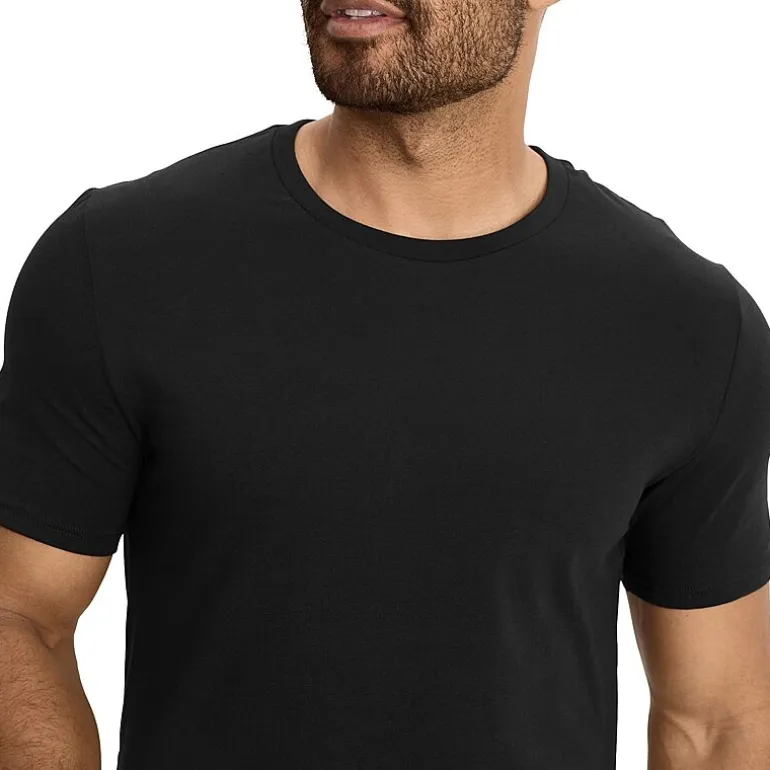 Jockey Cotton Stretch Mens 3 Pack Short Sleeve Crew Neck T-Shirt