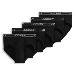 Jockey Lightweight Cotton Blend Mens 5 Pack Briefs 2555