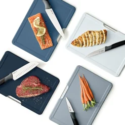 Joseph Joseph Folio Plus Colour Coded Knife & Chopping Board 8-pc. Set