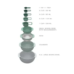 Joseph Joseph Nest Plus Food Set - Editions 9-pc. Prep Bowl