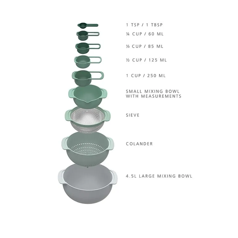 Joseph Joseph Nest Plus Food Set - Editions 9-pc. Prep Bowl