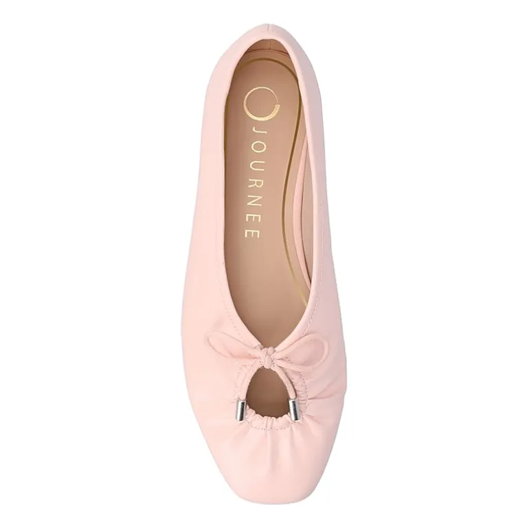 Journee Collection Callee Womens Square Ballet Flats