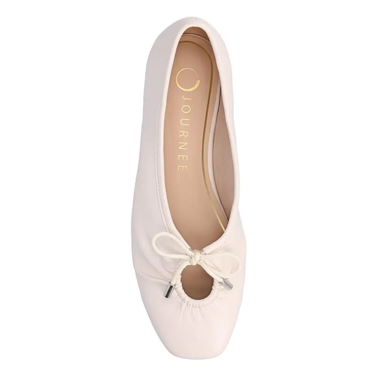 Journee Collection Callee Womens Square Ballet Flats