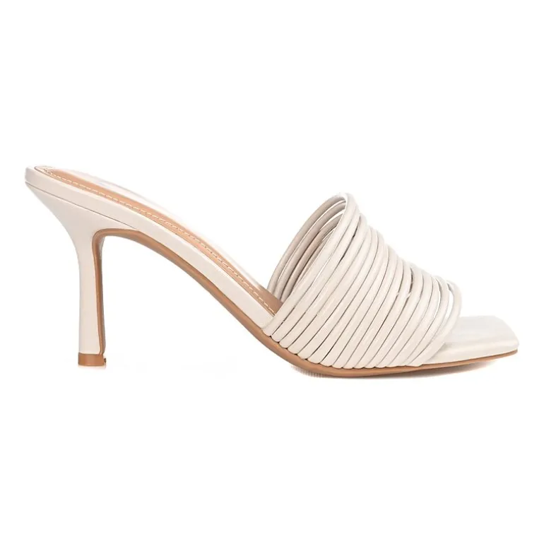 Journee Collection Calliope Womens Round Open Toe Stiletto Heel Pumps
